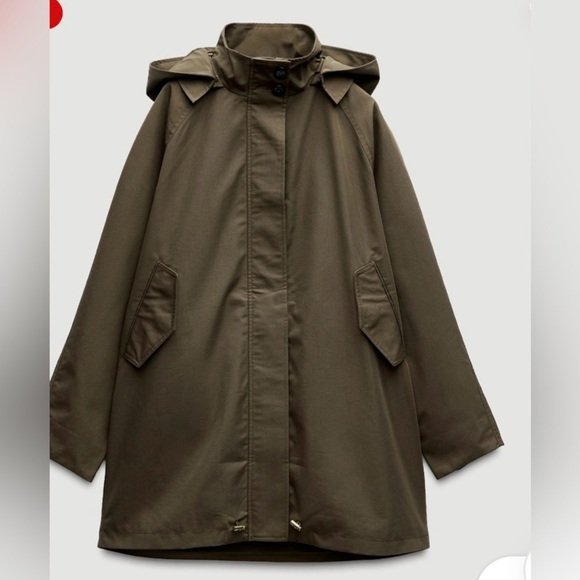 Zara Jackets & Blazers - NWT Zara Water-Repellent Hooded
Trench Coat
🚨firm price no discount on this coat